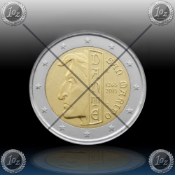 2 EVRO SAN MARINO 2015 "DANTE ALIGHIERI " BU
